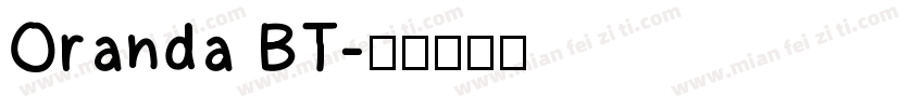 Oranda BT字体转换